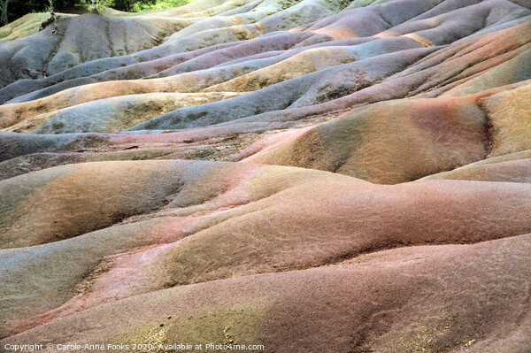 Chamarel Seven Coloured Earths, Mauritius Picture Board by Carole-Anne Fooks