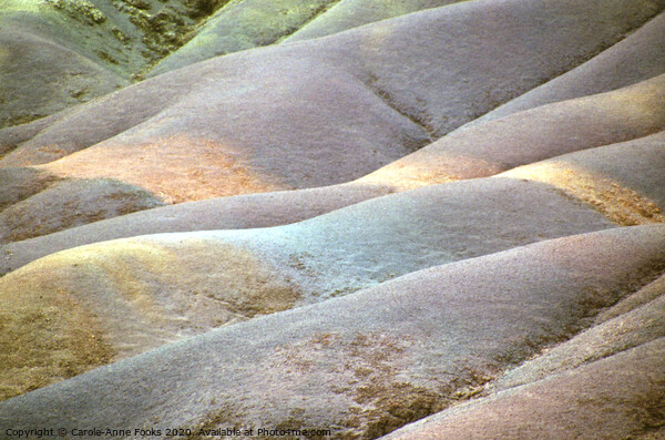 Chamarel Seven Coloured Earths, Mauritius Picture Board by Carole-Anne Fooks