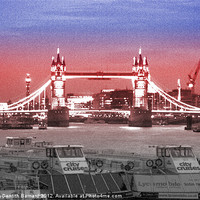 Buy canvas prints of Tower Bridge by Thomas Dentith Barnard