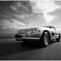Buy canvas prints of Ferrari 275 GTB mono by Dave Wragg