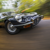 Buy canvas prints of Jaguar E-Type by Dave Wragg