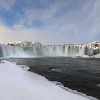Buy canvas prints of Godafoss by Dave Wragg