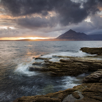 Buy canvas prints of  Elgol Beach Sunset by Dave Wragg