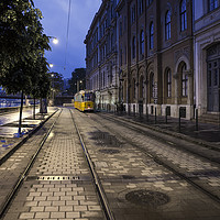 Buy canvas prints of City tram by Dave Wragg