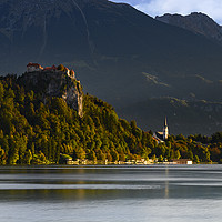 Buy canvas prints of Autumn in Bled  by Dave Wragg