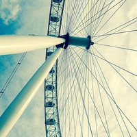 Buy canvas prints of  London eye  by Carrie-Anne Young