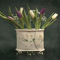 Buy canvas prints of Tulips still life by Pam Sargeant