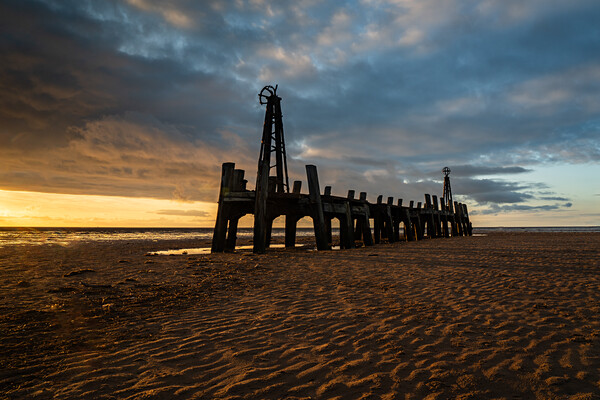 Lytham Old Pier Jetty Picture Board by Pam Sargeant