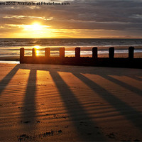 Buy canvas prints of Barmouth Sunset 3 by Pam Sargeant