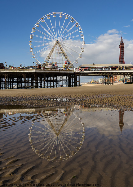Reflecting Blackpool Picture Board by Pam Sargeant