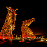 Buy canvas prints of The Kelpies by Pam Sargeant