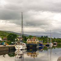 Buy canvas prints of Caledonian Canal near Fort William by Michelle PREVOT