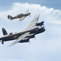 Buy canvas prints of The mighty Lancaster by Rob Lester