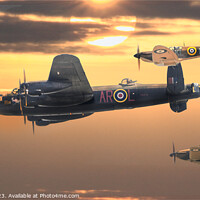 Buy canvas prints of Memorial flight sunset  by Rob Lester