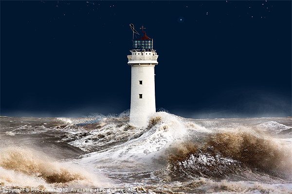 T`was on a night like this. (stormy sea) Picture Board by Rob Lester