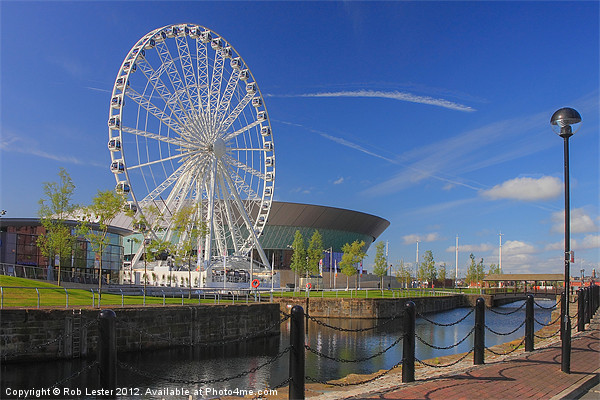 Ferris wheel, Liverpool Picture Board by Rob Lester