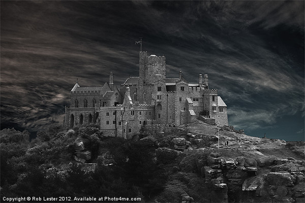 St Michaels Mount Picture Board by Rob Lester