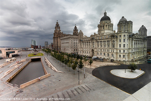 Liverpool Pier Head, HDR Picture Board by Rob Lester