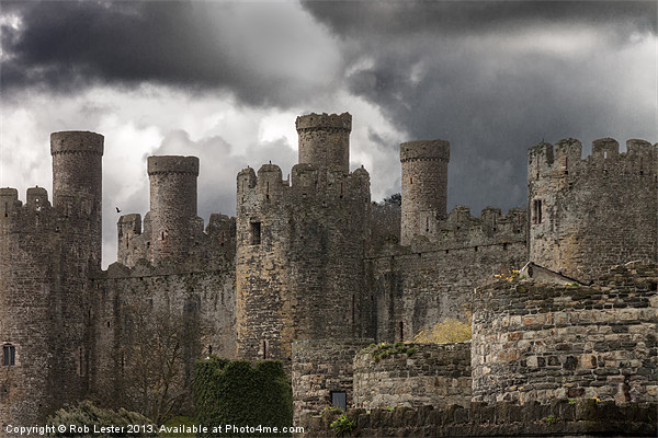 Conwy castle,Conway castle Picture Board by Rob Lester