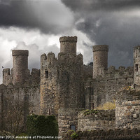 Buy canvas prints of Conwy castle,Conway castle by Rob Lester