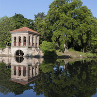 Buy canvas prints of Birkenhead park lake by Rob Lester