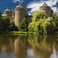 Buy canvas prints of The Chateau at Lassay les Chateaux by Rob Lester