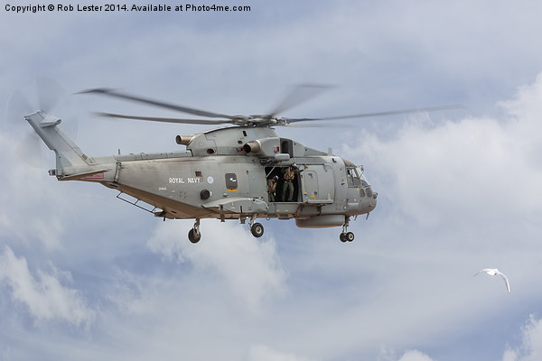  Agusta Merlin, Royal Navy Picture Board by Rob Lester