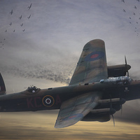 Buy canvas prints of Lancaster Bomb run by Rob Lester