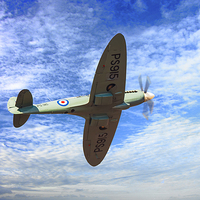 Buy canvas prints of  The Last Spitfire by Rob Lester