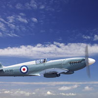Buy canvas prints of   The Last Spitfire by Rob Lester
