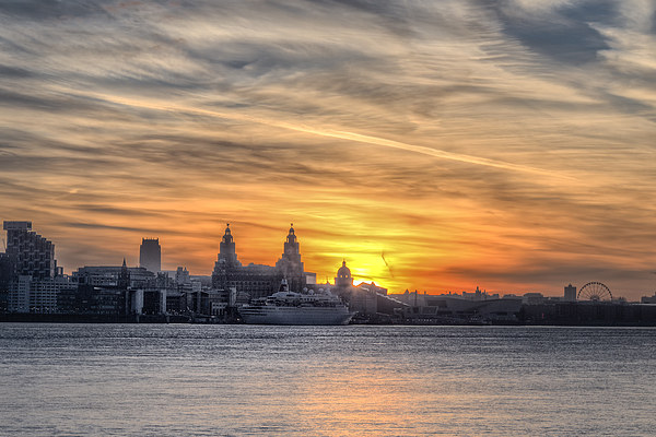 Liverpool Sunburst Picture Board by Rob Lester
