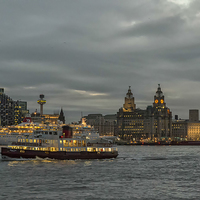 Buy canvas prints of  Ferry across the Mersey, Royal Iris by Rob Lester