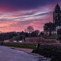 Buy canvas prints of  Civic sunrise, Wallasey by Rob Lester