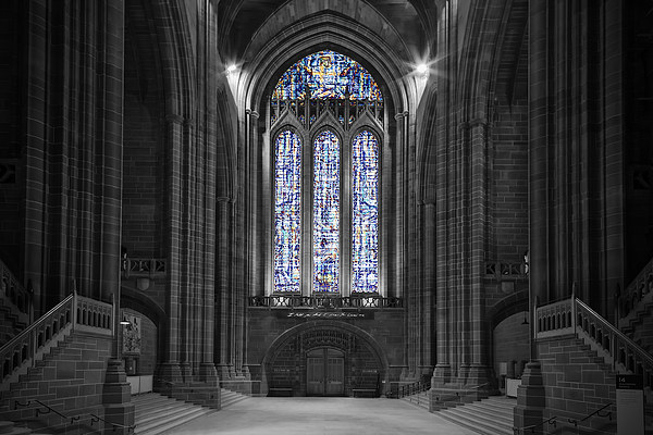  Liverpool Anglican Cathedral Picture Board by Rob Lester