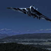 Buy canvas prints of  Vulcan "Death comes by Starlight" by Rob Lester