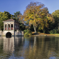Buy canvas prints of  Early Morn on the roman Boathouse by Rob Lester