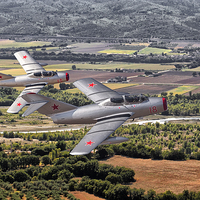 Buy canvas prints of   Mig 15 . Combat Air patrol  by Rob Lester