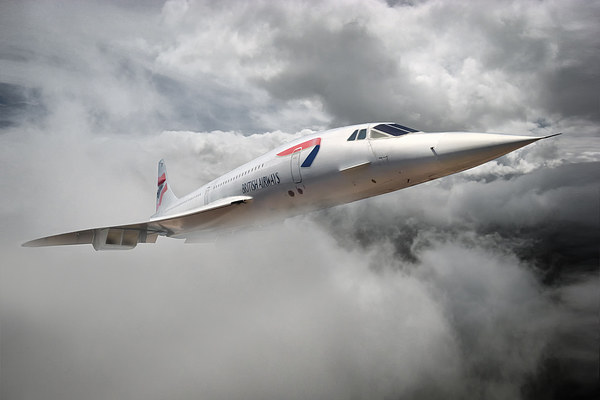 The Mighty  Concorde Soars Picture Board by Rob Lester