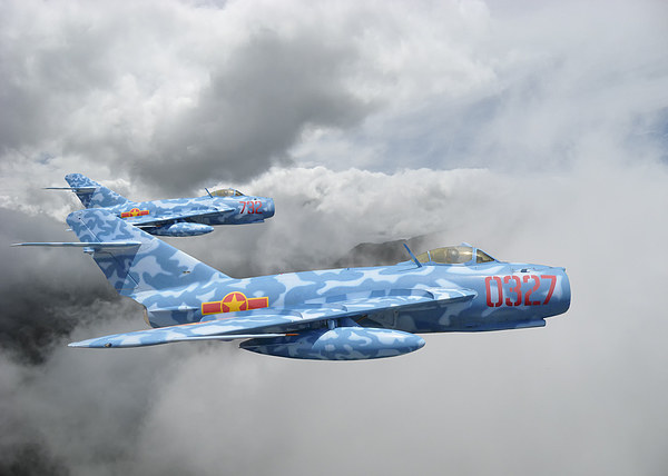  MIG 17s on the Hunt Picture Board by Rob Lester