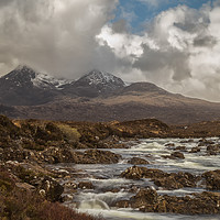 Buy canvas prints of The Cuillins hills at Sligachen by Rob Lester