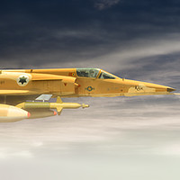 Buy canvas prints of Kfir C-2, "Riding the clouds" by Rob Lester