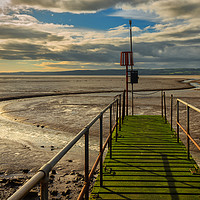 Buy canvas prints of The River Dee Estuary, West Kirby by Rob Lester