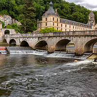 Buy canvas prints of Brantome , The venice of the Dordogne. Panorama by Rob Lester