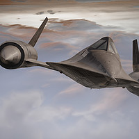 Buy canvas prints of A blackbird Soars. SR71 by Rob Lester