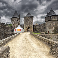 Buy canvas prints of Fougeres Chateau, France by Rob Lester