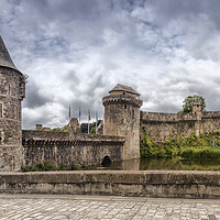 Buy canvas prints of Chateau de Fougeres, Wide view by Rob Lester