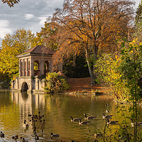 Buy canvas prints of Autumn at the boathouse by Rob Lester