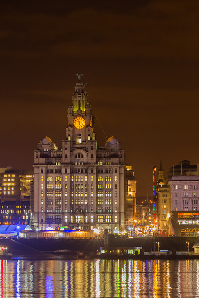 Liver building by night Picture Board by Rob Lester