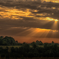 Buy canvas prints of Sunrise in the Dordogne by Rob Lester