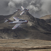 Buy canvas prints of Mig 15, Mountain patrol by Rob Lester